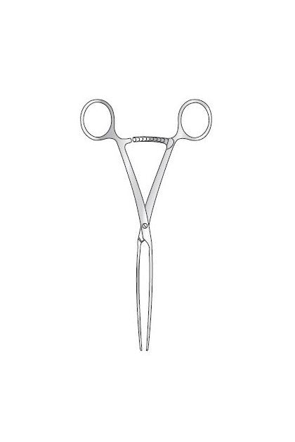Lane’s Bowel Clamp 7" (177mm) Straight Stainless Steel Surgical Clamp
