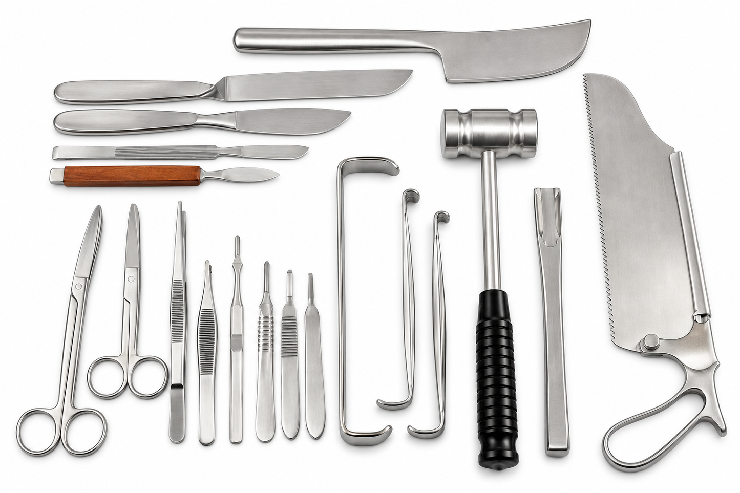 Post Mortem Surgical Orthopedic Instruments Full 17 PCs Set