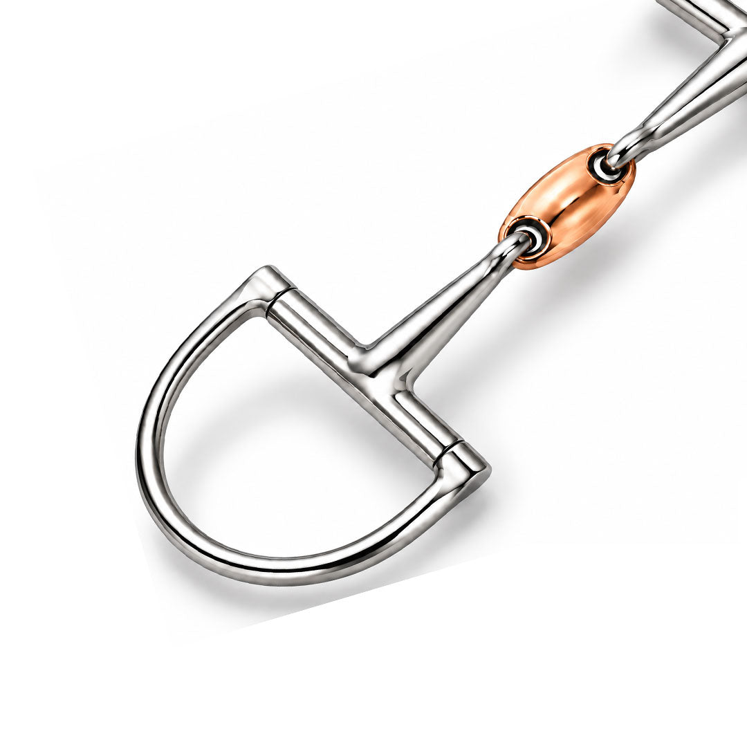 D-Ring Snaffle with Copper Lozenge
