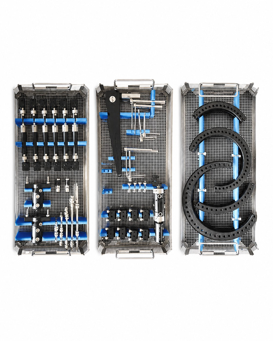 Hybrid Fixation System Sterilization Box – Ilizarov-Type Hybrid Circular and Linear External Fixator (PS-OP-6032)