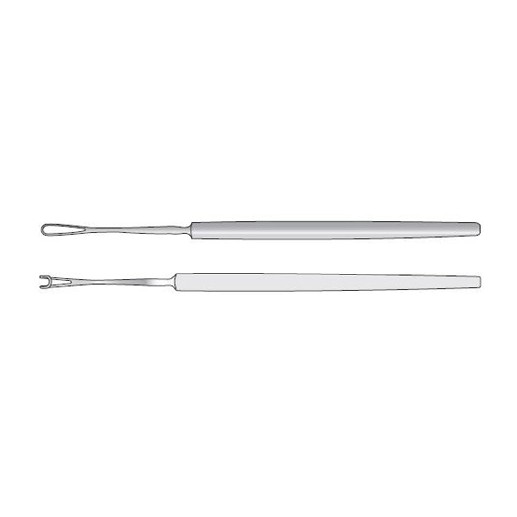 Snellens Vectis 14cm – Blunt Long Loop Straight Ophthalmic Instrument