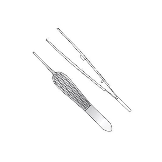 St Martins Corneal Suturing Forceps 89mm – 1-2 Teeth Precision Forceps