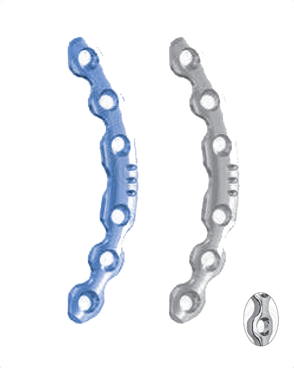 Symphyseal Plate 3.5 With Coaxial Holes And 2 DCP