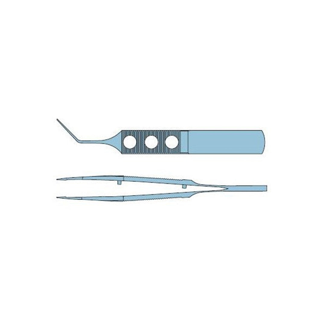 Utrata Capsulorhexis Forceps 85mm Angled Titanium Ophthalmic Instrument