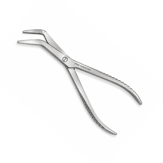 Stainless Steel Angled Surgical Forceps
