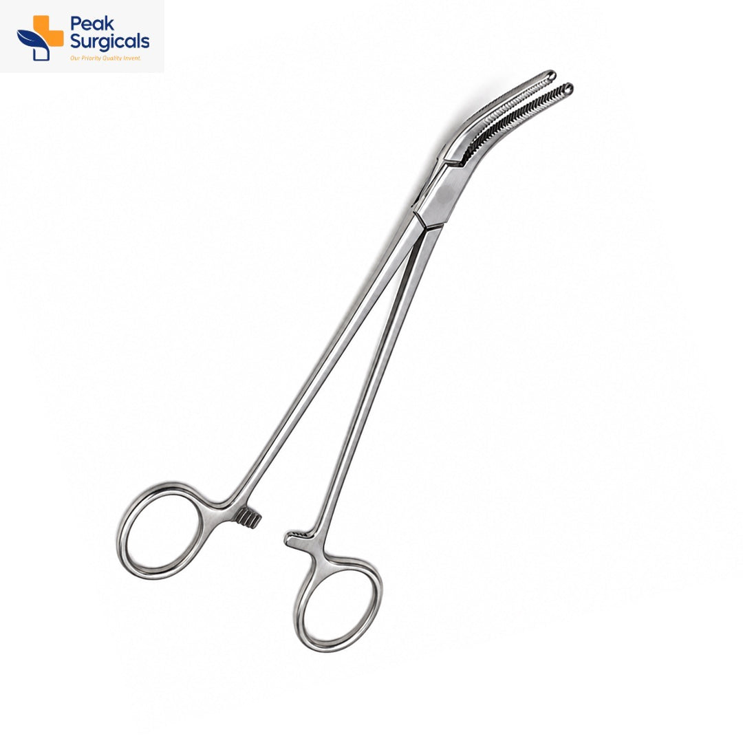 Stainless Steel Curved Serrated Surgical Forceps