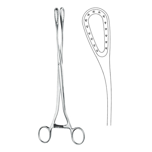 Ovum Forceps Curved 27 cm