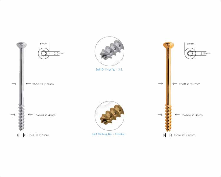 Cannulated Cancellous Screw Ø 4.0mm - Short Thread