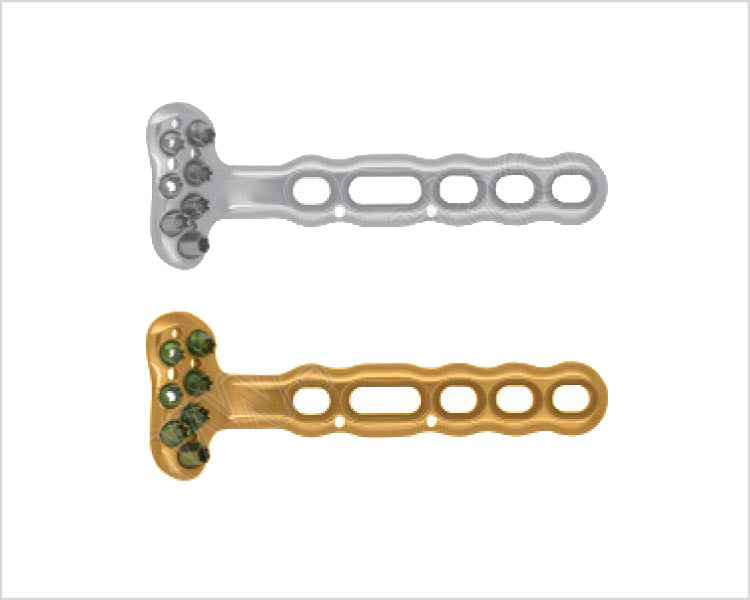 Distal Volar Radial Safety Lock Plate, With Drill Guide