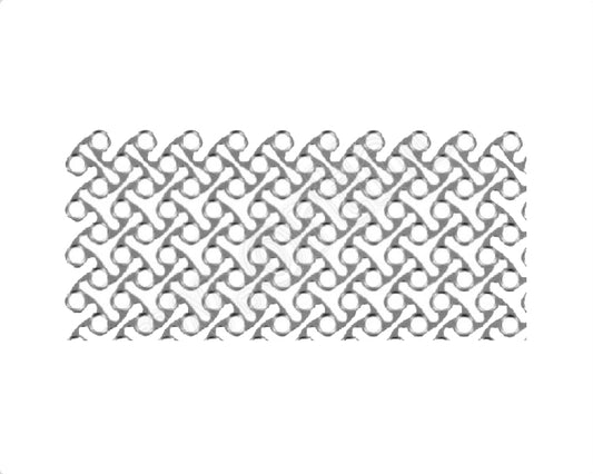 Flexible Mesh Plate Thickness 0.6mm - Titanium