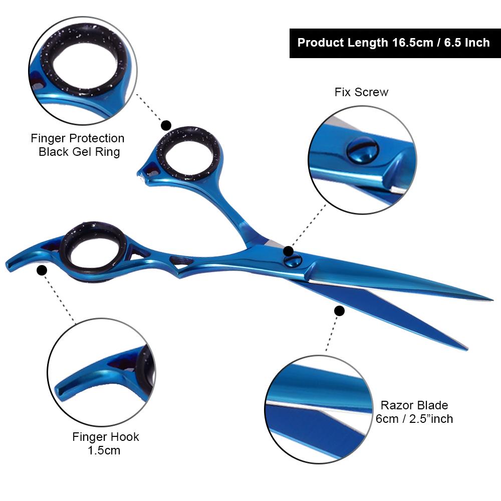 Blue Coated Razor Scissors