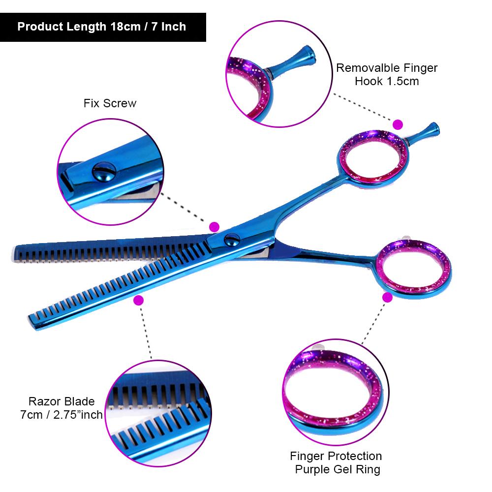 Blue Coated Thinning Scissors