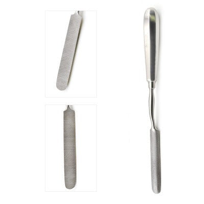 Bone File, Bayonet Shank, Half-round Blade