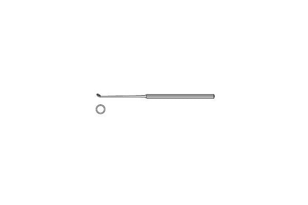 Buck Ear Curette, Angled, Blunt, 146mm Long