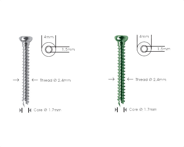 Cortex Screw Ø 2.4mm Self Tapping