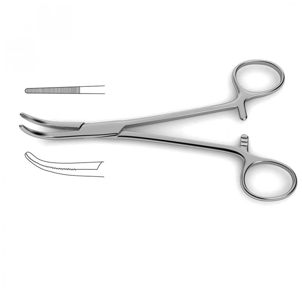 Dandy Scalp Forceps - Curved to side