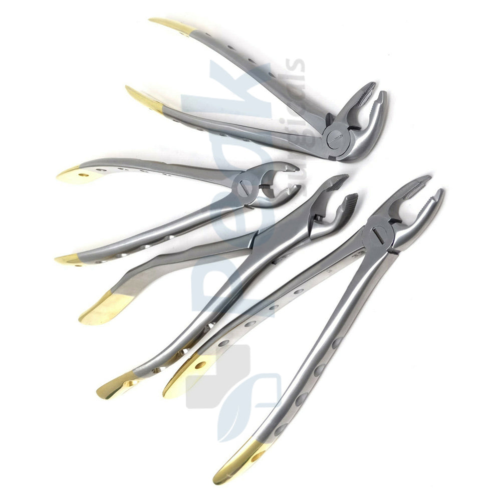 Dental Extracting Forceps 4Pcs Instruments