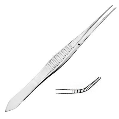 Eye Dressing Forceps Curved