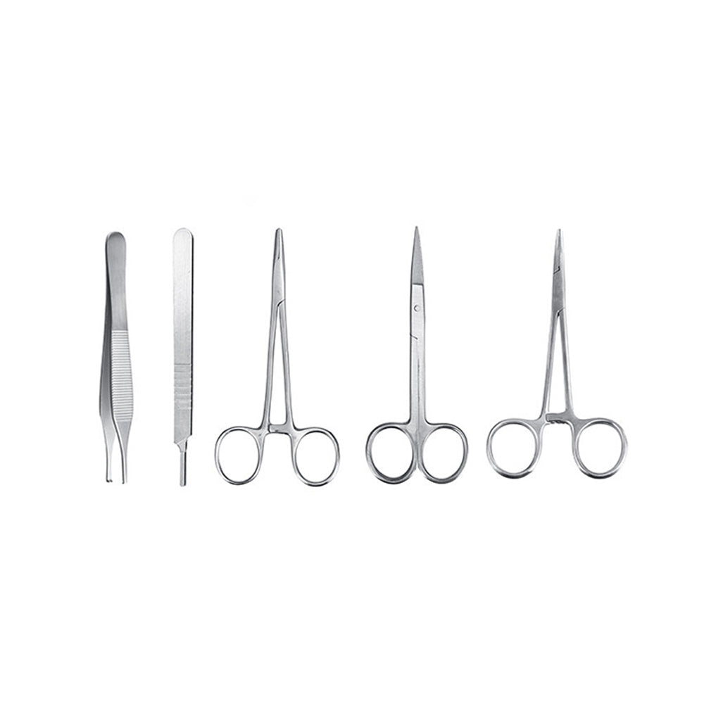 Portable Suture Training Instrument Tools Set with Skin Model for Medical Students