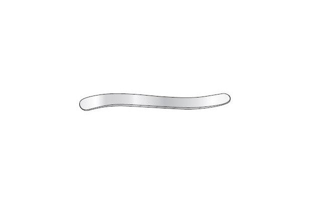 Bent Stainless Steel Tongue Depressor - Instruments Multidisciplinaires Bent Stainless Steel Tongue Depressor - Instruments Multidisciplinaires