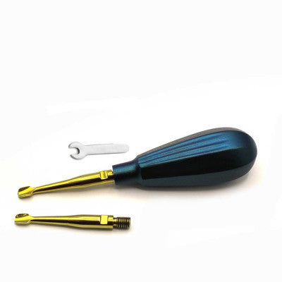 WingLux Luxating Winged Elevator Removable Titanium Tip - Color Coated