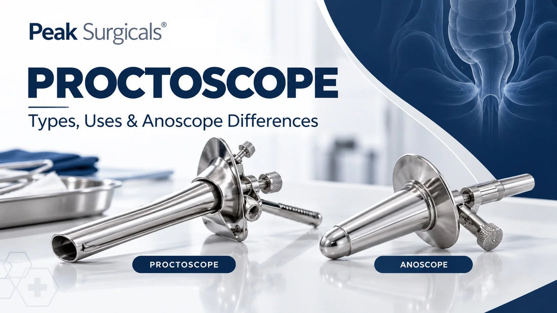Proctoscope and anoscope surgical instruments – types, uses and differences | Peak Surgicals
