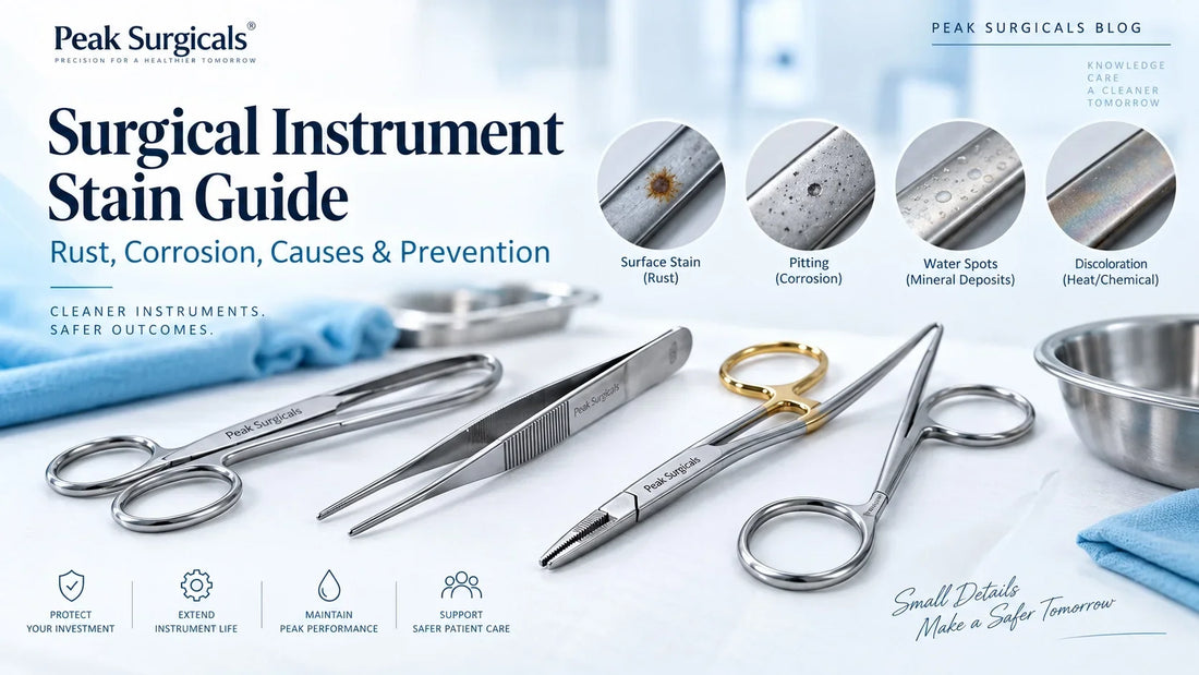 Surgical Instrument Stain Guide: Rust, Corrosion, Causes & Prevention