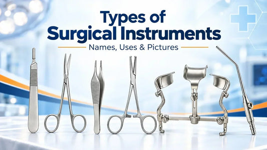 Types of surgical instruments with names, uses and pictures