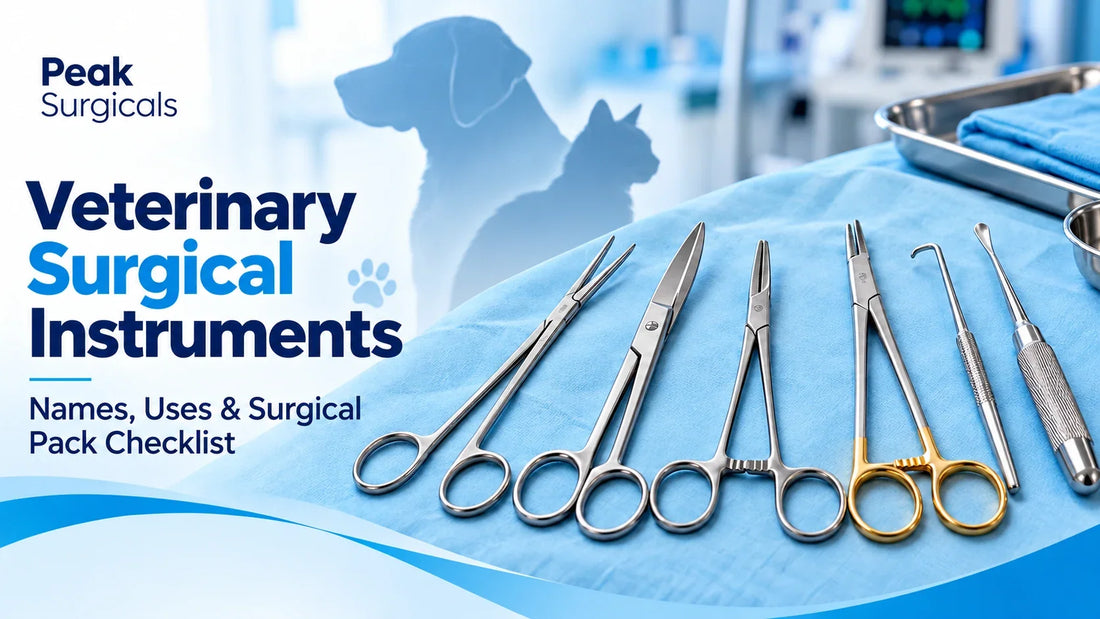 Veterinary Surgical Instruments: Names, Uses and Surgical Pack Checklist – Peak Surgicals