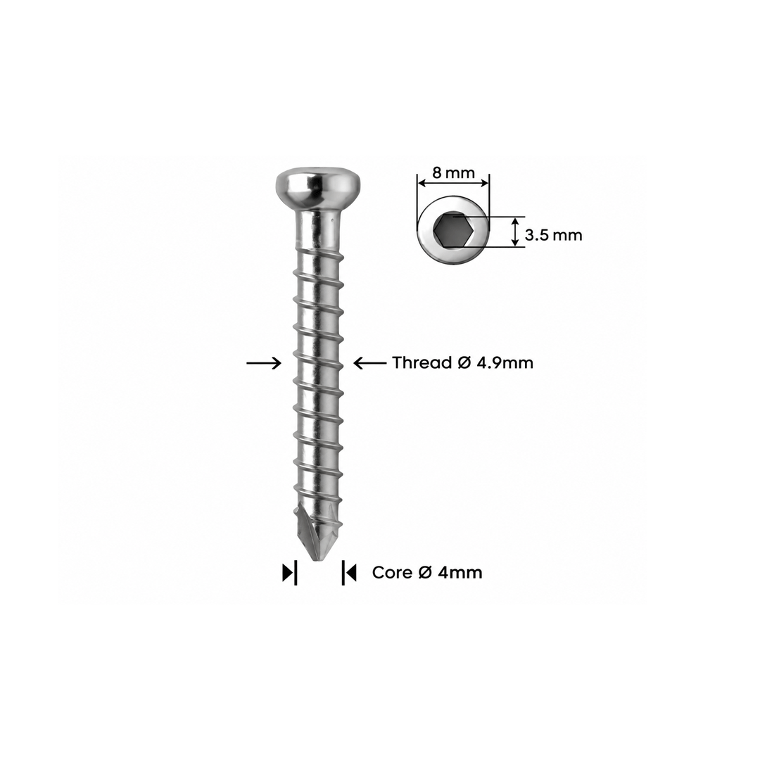 Βίδα ασφάλισης Ø4,9mm