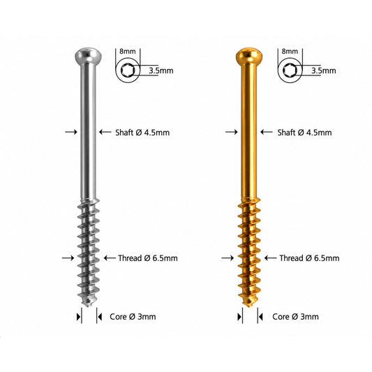Poreuze botschroef Ø 6,5 mm 32 mm draad