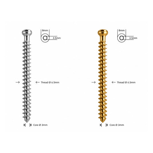 Poreuze botschroef Ø 6,5 mm, volledige draad