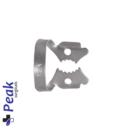 Winged Rubber Dam Clamps with 12A Posterior Isolation Design