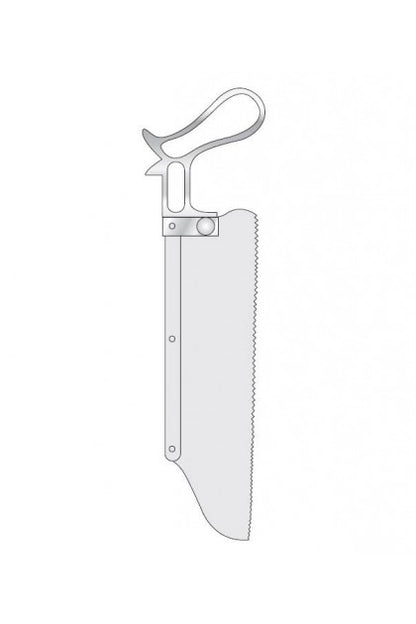 Post Mortem Amputation Saw 10" (254mm) Shaped Blade Surgical Instrument