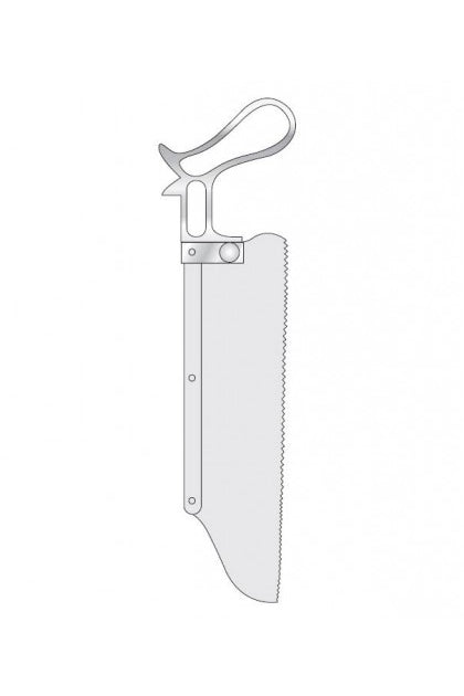 Post Mortem Amputation Saw 10" (254mm) Shaped Blade Surgical Instrument