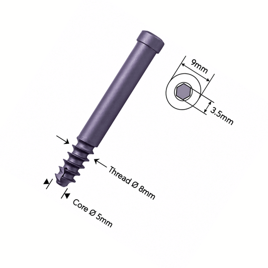 Bolt Glasála Ø8mm Féin-Thapála Cannúlaithe le haghaidh Tairní Pfn &amp; Recon