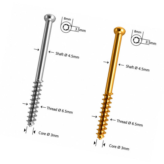 Poreuze botschroef Ø 6,5 mm 32 mm draad