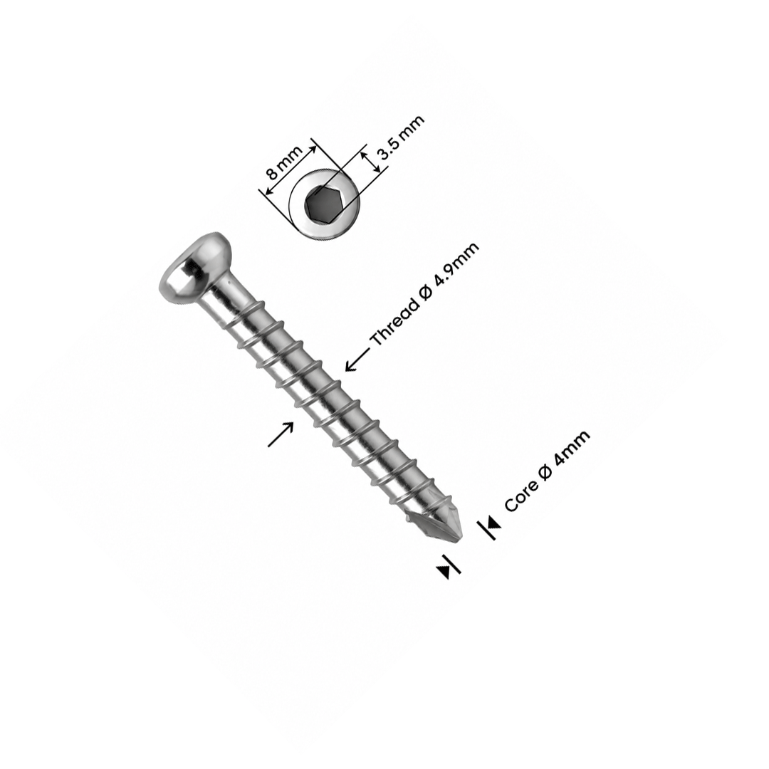 Βίδα ασφάλισης Ø4,9mm