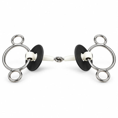 3 Ring Jointed Synthetic Mouthpiece Horse Bit