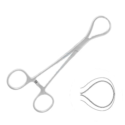 Lewin Bone Forceps 7" Slightly Curved