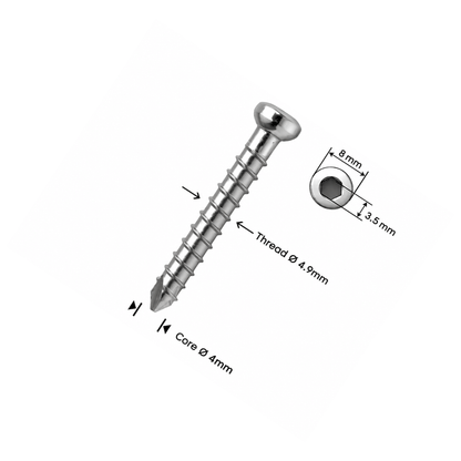 Βίδα ασφάλισης Ø4,9mm