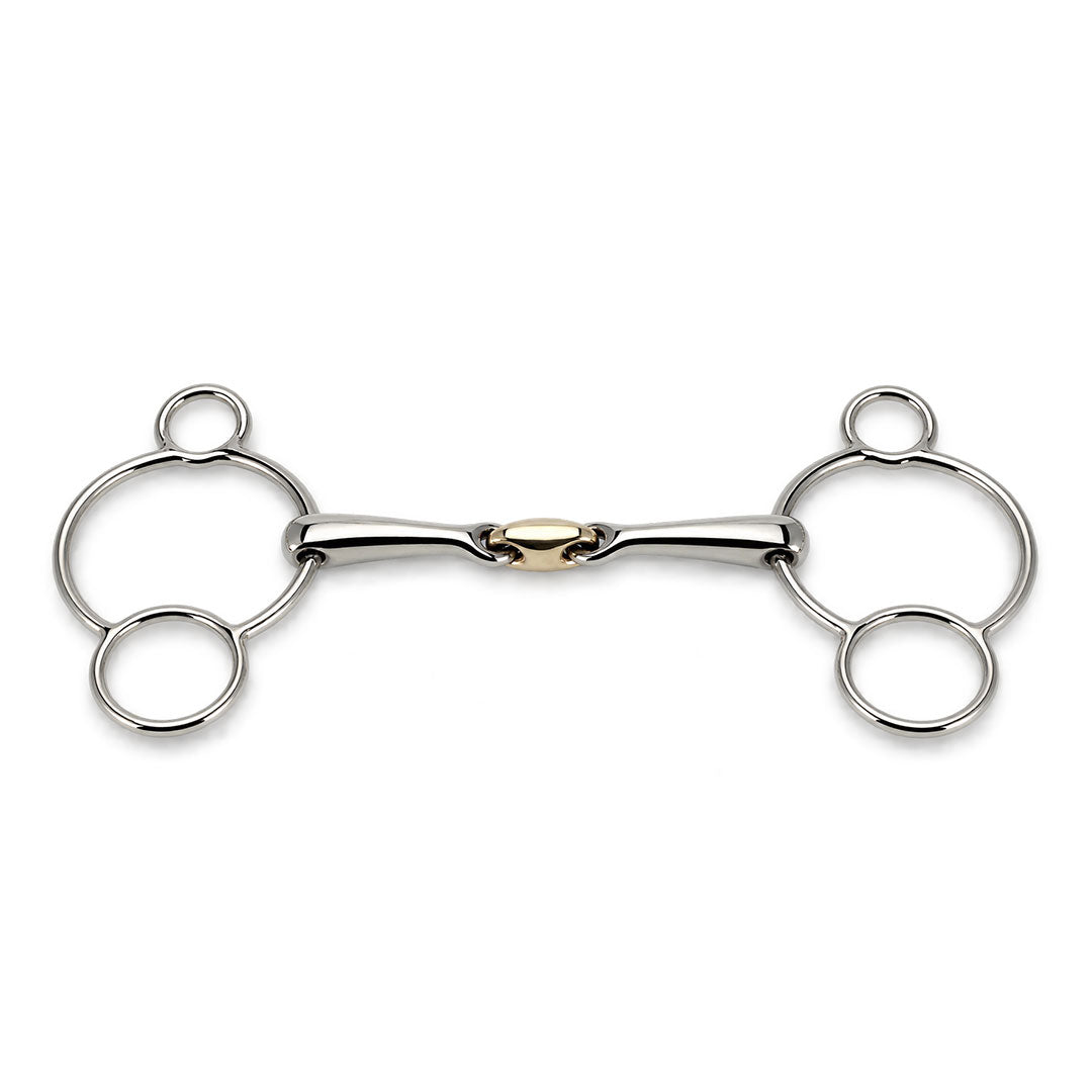 3 Ring Copper Link Gag Horse Bit
