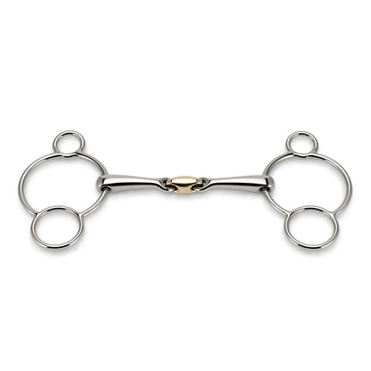 3 Ring Copper Link Gag Horse Bit