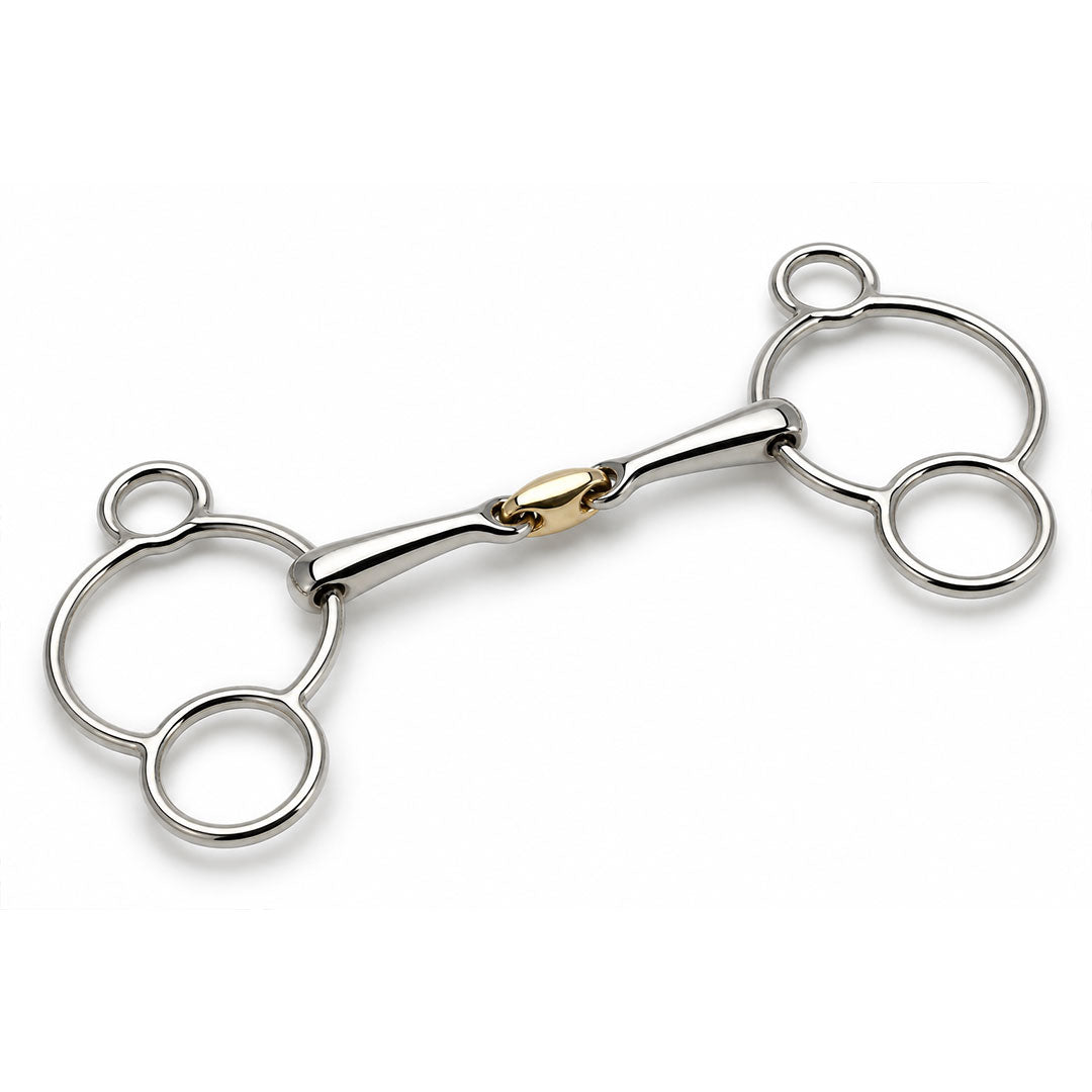 3 Ring Copper Link Gag Horse Bit