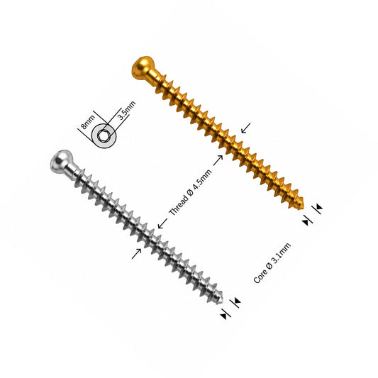 Poreuze botschroef Ø 4,5 mm volledige draad
