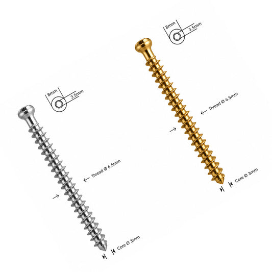 Poreuze botschroef Ø 6,5 mm, volledige draad
