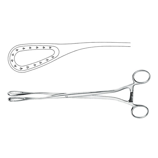 Ovum Forceps Curved 27cm