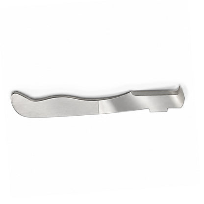 Bennett bone lever with broad curved blade and stainless-steel handle