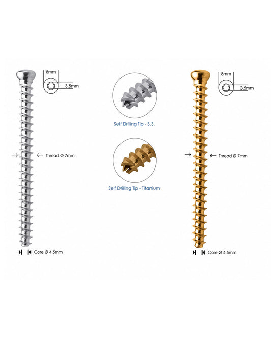 Cancellous Cannulated Screw Ø 7.0mm Full Thread