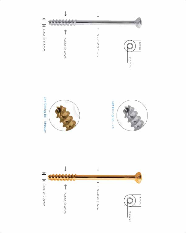 Cannulated Cancellous Screw Ø 4.0mm - Short Thread